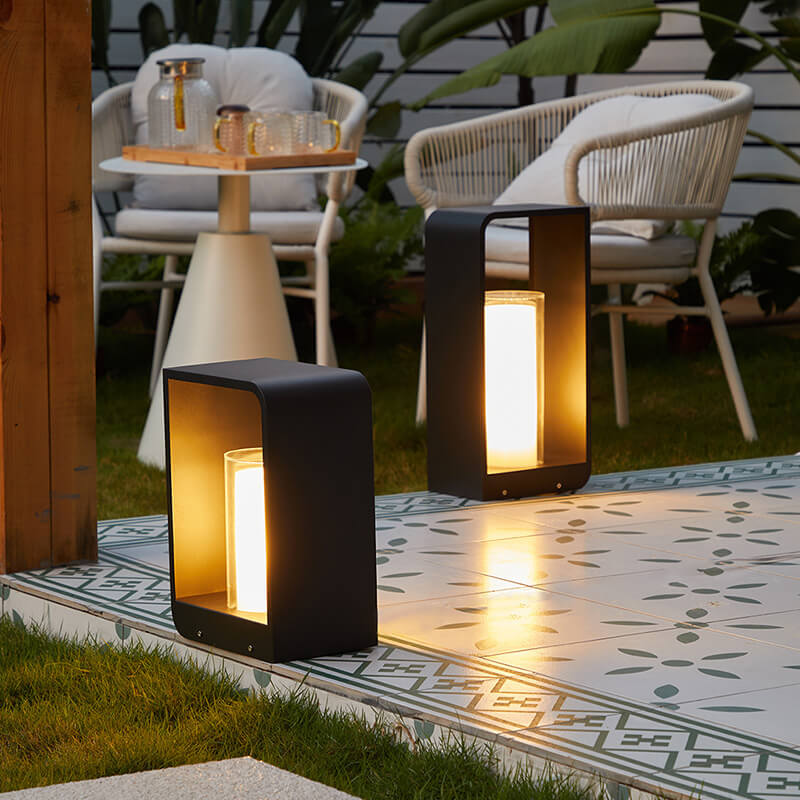 Luz moderna para senderos y jardines exteriores