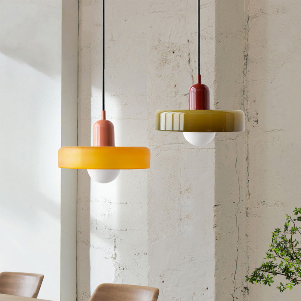Lámpara colgante decorativa moderna de colores para techo