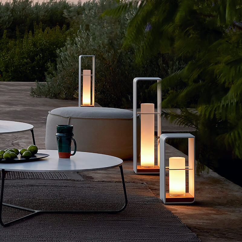 Luz LED cuadrada para exteriores Iluminación moderna para jardín y patio