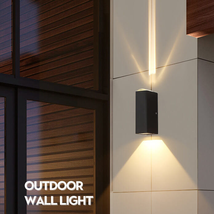 Luz de pared LED impermeable para exteriores, moderna, para patio y jardín.