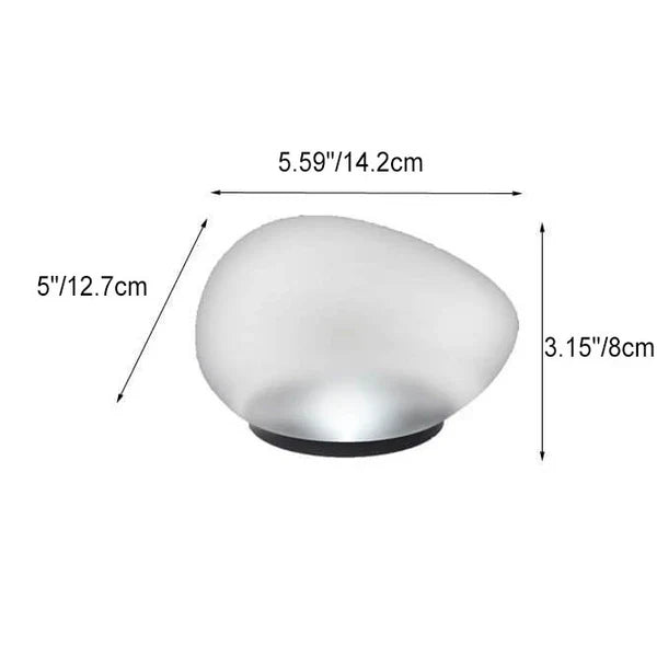 Solar Pebble ABS Sandblasted LED Outdoor Landscape Glass Light - product image 6