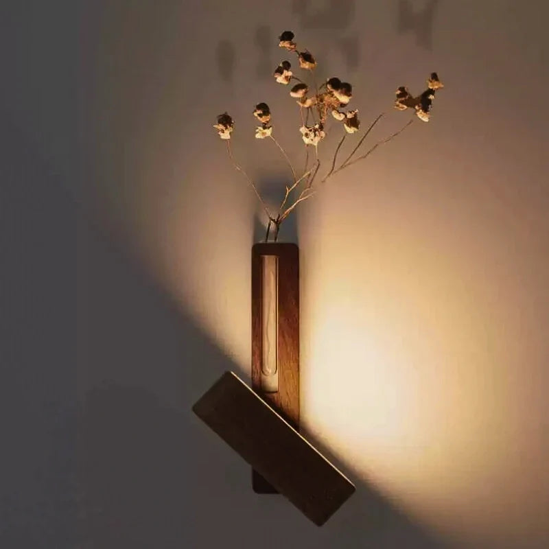 Apliques de pared con jarrón incorporado y brillo ajustable