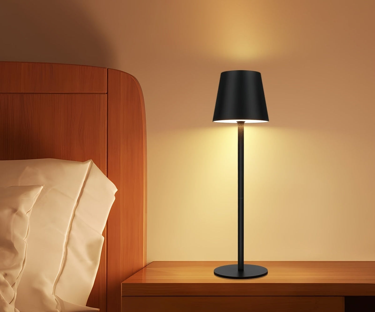 Lámpara táctil LED portátil recargable para mesas