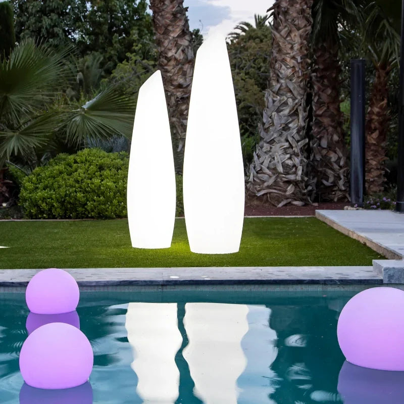 Luz de jardín esférica LED con cambio de color