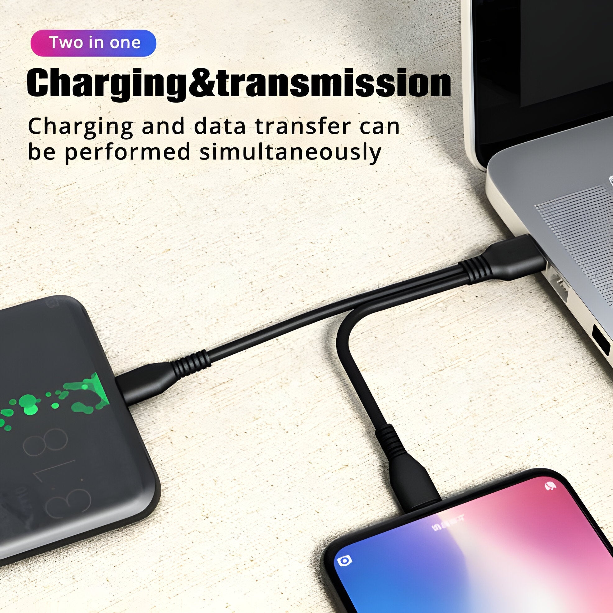 2 in 1 Charging Cable Multi USB Port - product image 4