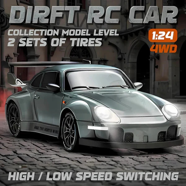 Retro Drift Master – 4WD RC Car with LED Lights - product image 7
