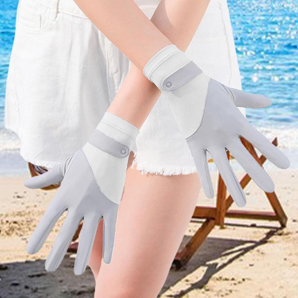 Womens Breathable UV Sun Protection Driving Gloves - product detail 8