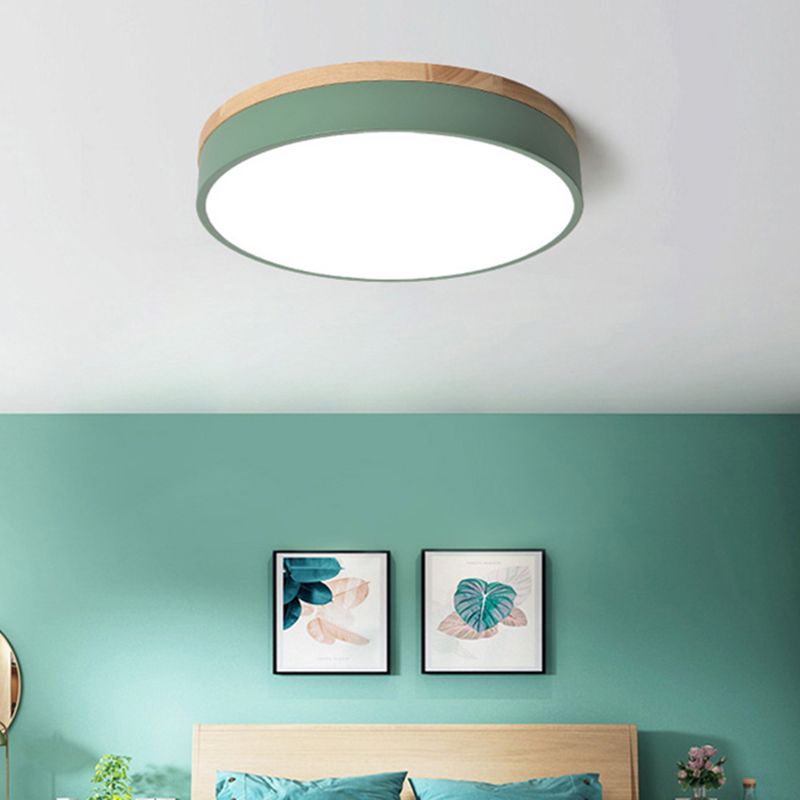 Luz de techo inteligente redonda regulable para habitaciones modernas