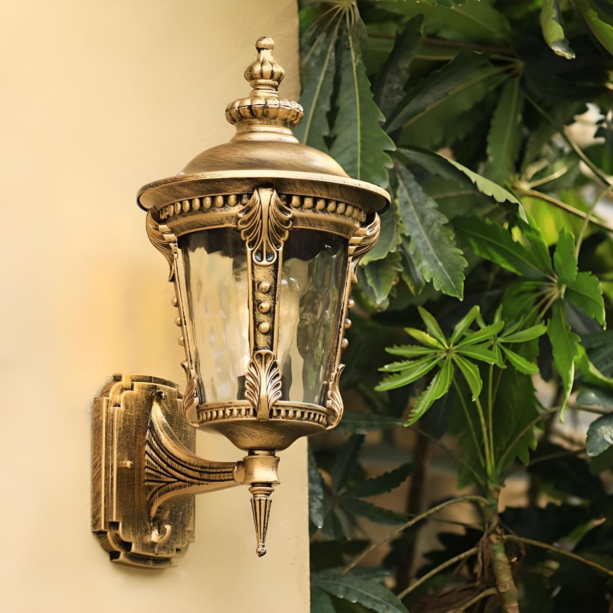 Lámpara de pared exterior estilo vintage Farol decorativo para paredes exteriores