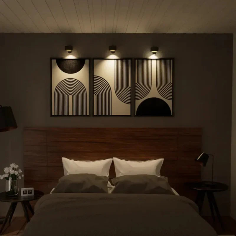 Luz de pared con montaje magnético, regulable y portátil