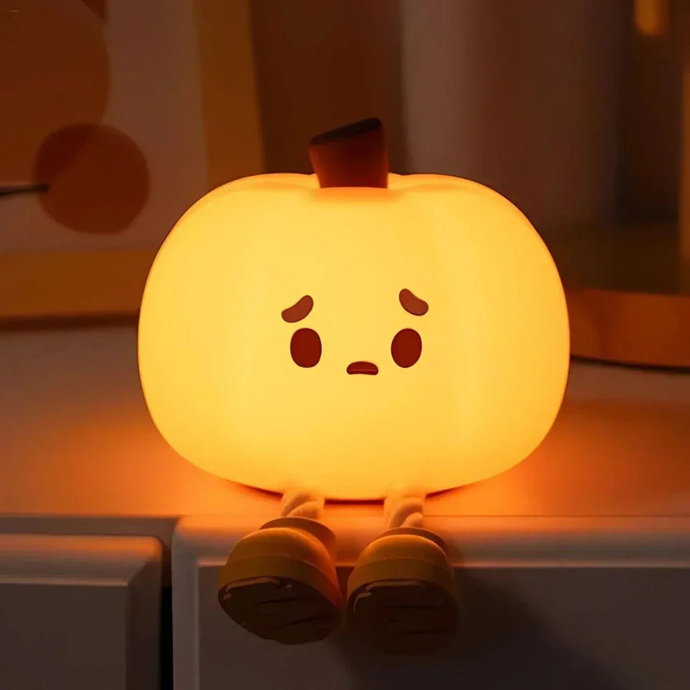 Lámpara de noche adorable con control táctil recargable para mesita de noche
