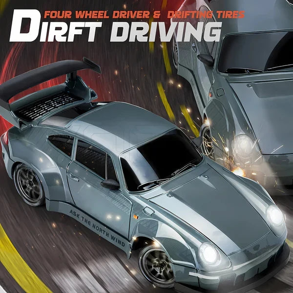 Retro Drift Master – 4WD RC Car with LED Lights - product image 4