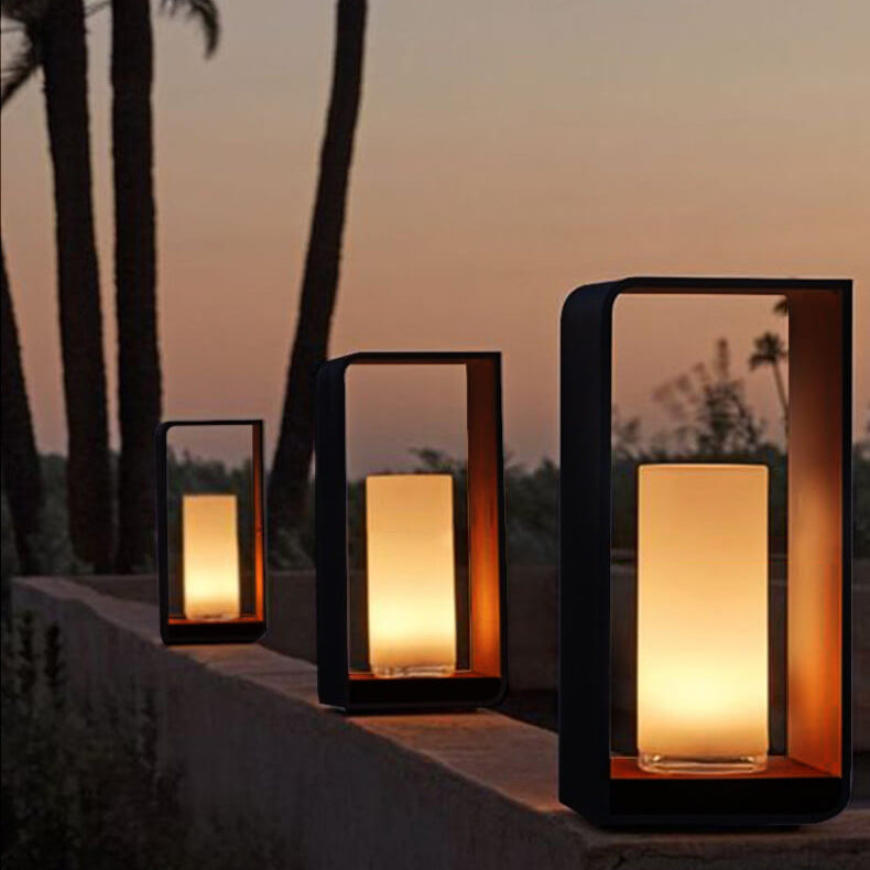Luz moderna para senderos y jardines exteriores