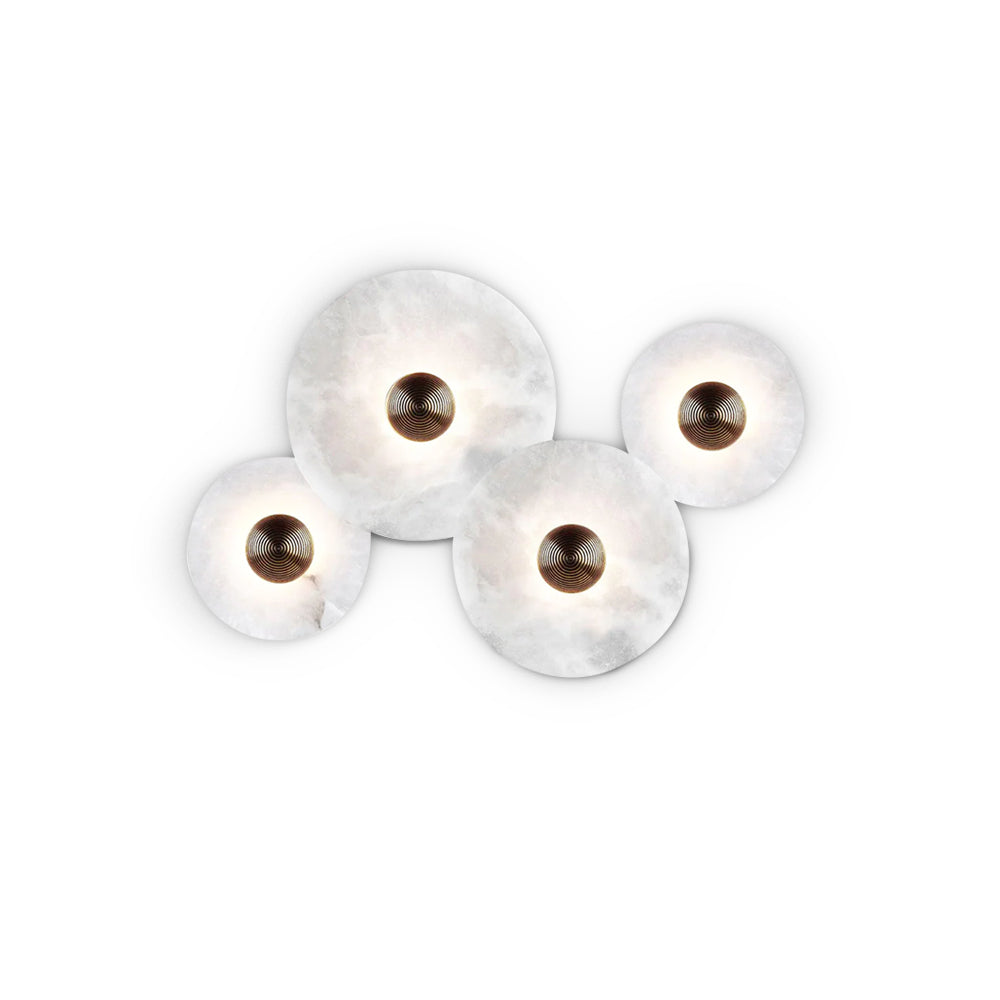 Lámpara de pared decorativa redonda LED de montaje empotrado