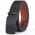 Men's Leather Belt with Automatic Buckle - product detail 5