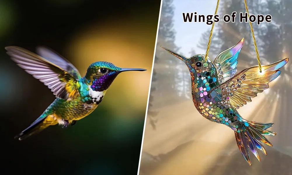 Hummingbird Suncatcher Colorful Window Hanging - product image 7