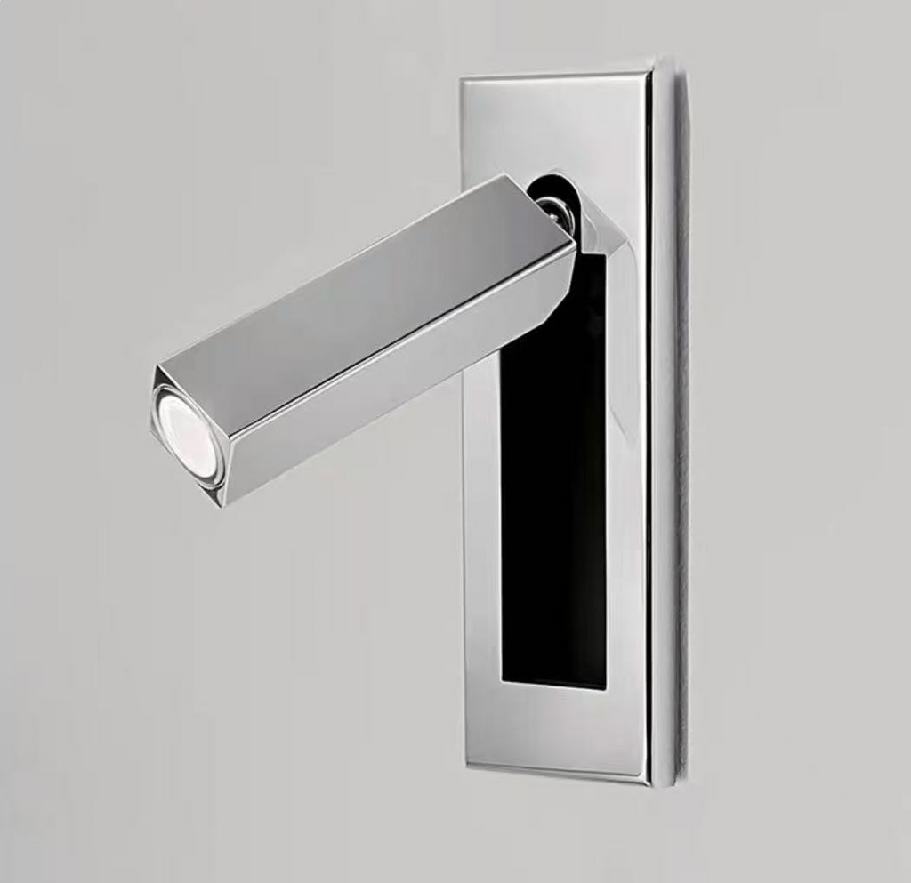 Lámpara de pared para lectura de montaje empotrado delgado
