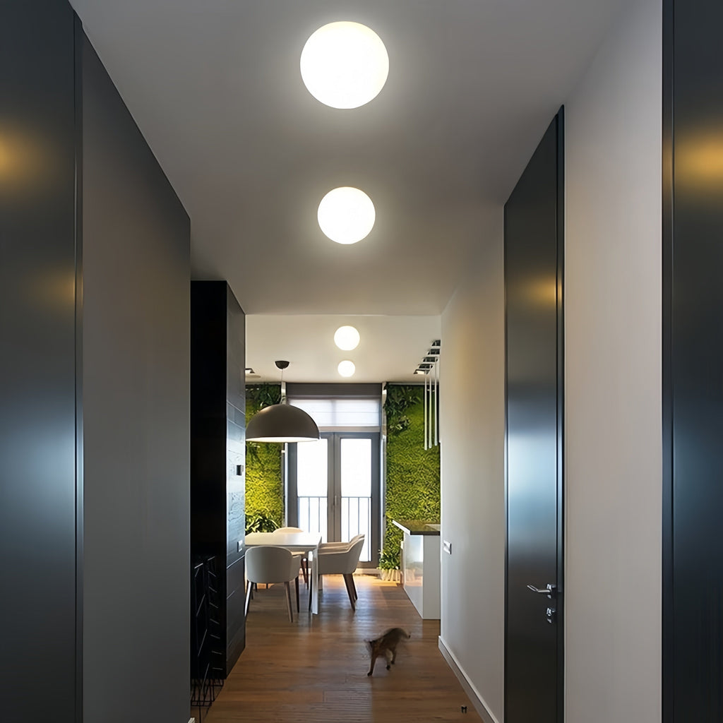 Lámpara de techo contemporánea de burbujas, diseño redondo de montaje empotrado