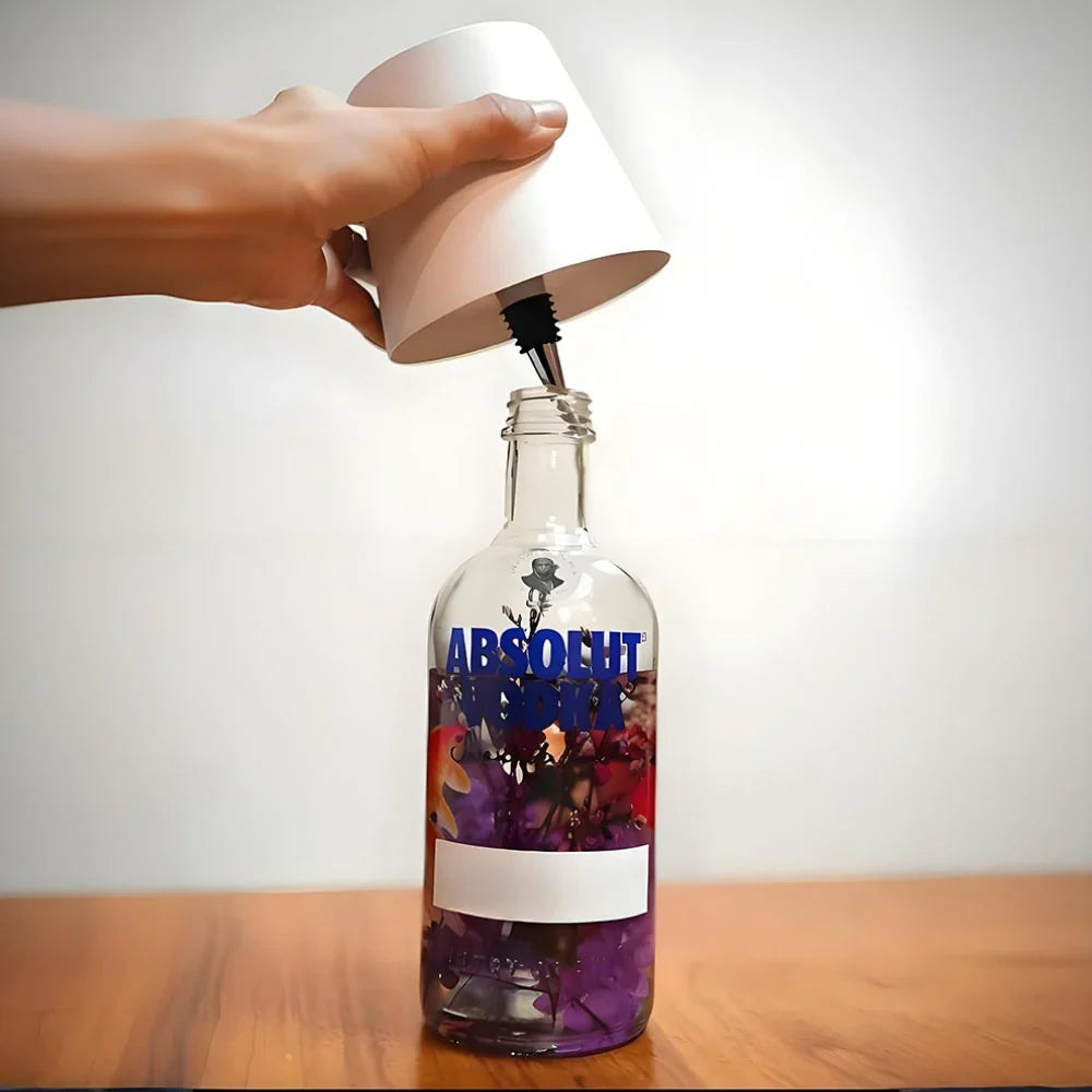 Lámpara de Botella con Convertidor Recargable LED