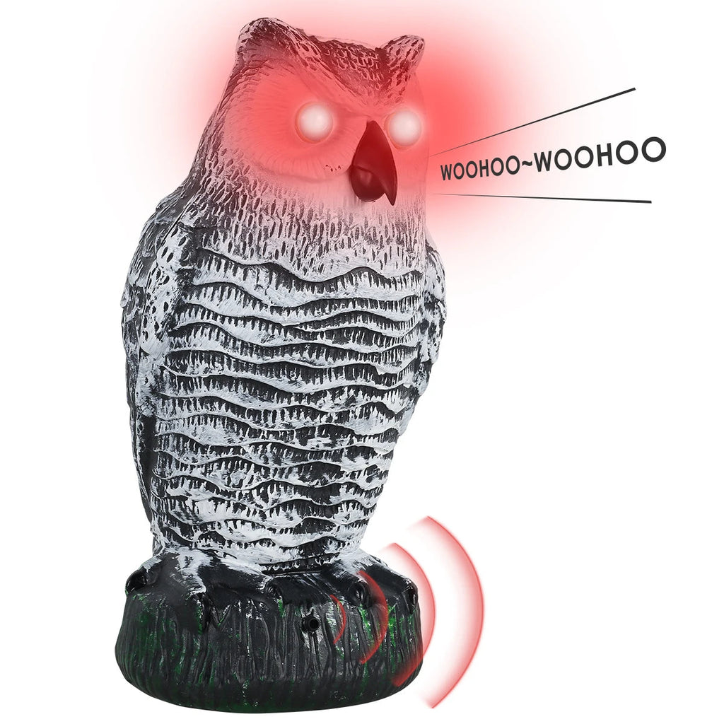 Realistic Owl Decoy Bird Repeller - product detail 3