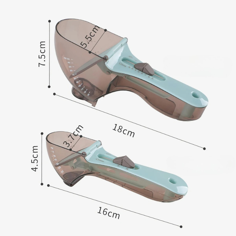 2Pcs Adjustable Measuring Cup And Measuring Spoon - product image 2