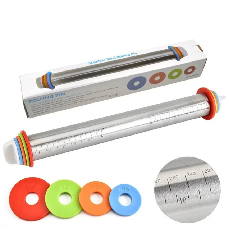 Adjustable Rolling Pin with Rings - product detail 3