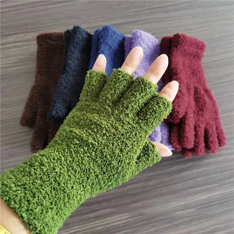 NOMOVA Winter Comfort Knit Half Finger Gloves