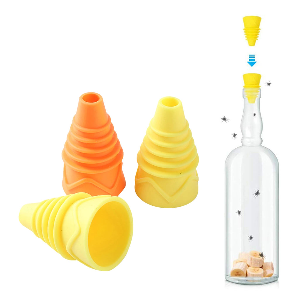 NOMOVA Reusable Silicone Fruit Fly Trap Funnel