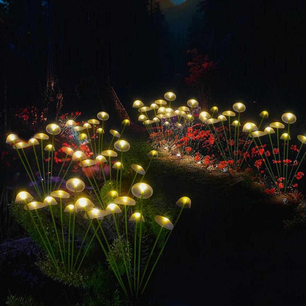 Solar Swaying Mushroom Garden Decor Lights - product detail 3