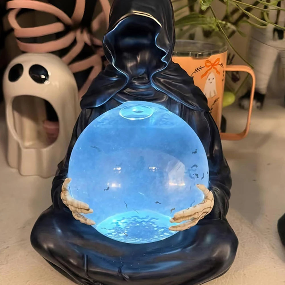 NOMOVA Grim Reaper Crystal Ball Halloween Decoration