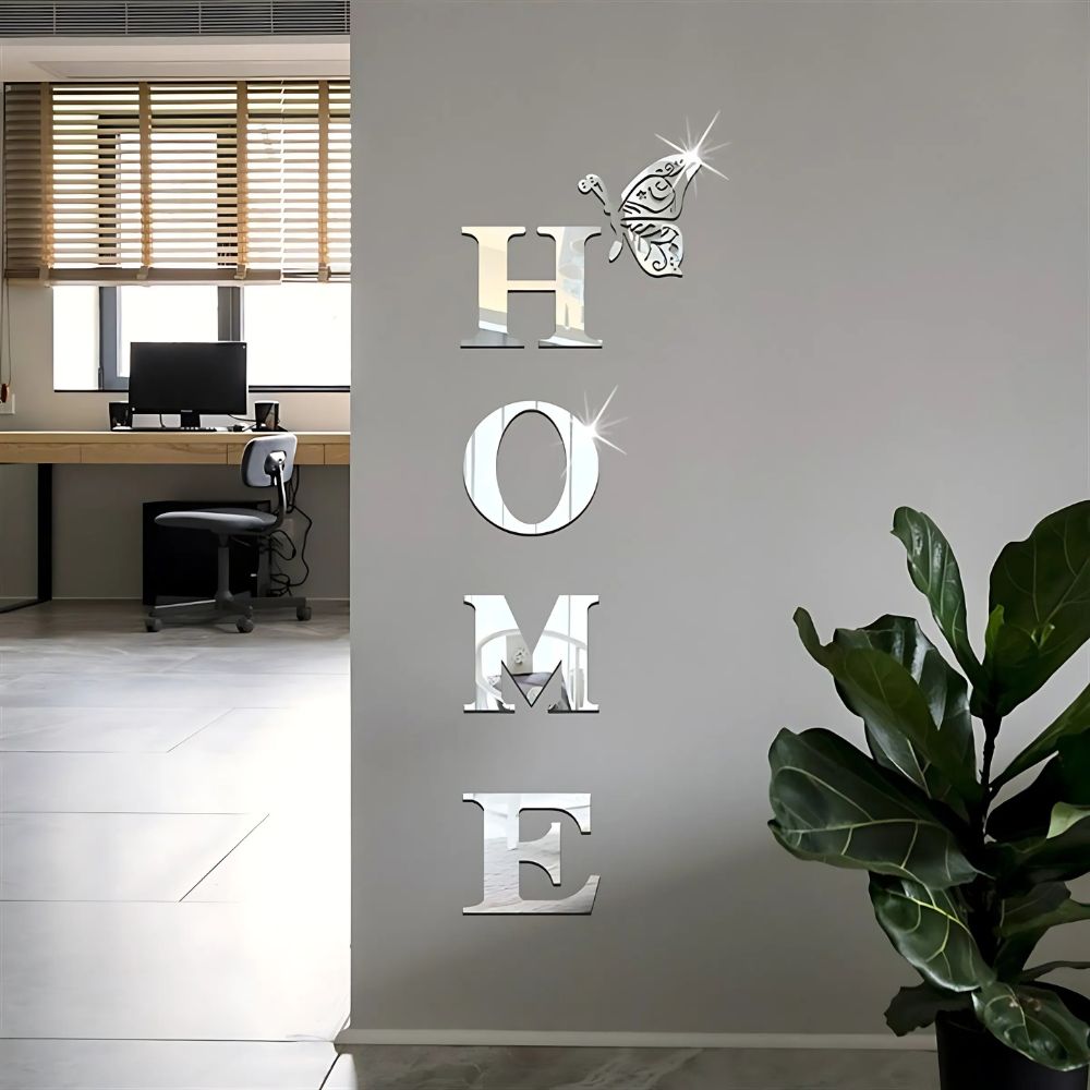 Home Entrance 3D Mirror Wall Sticker Decor - product image 4