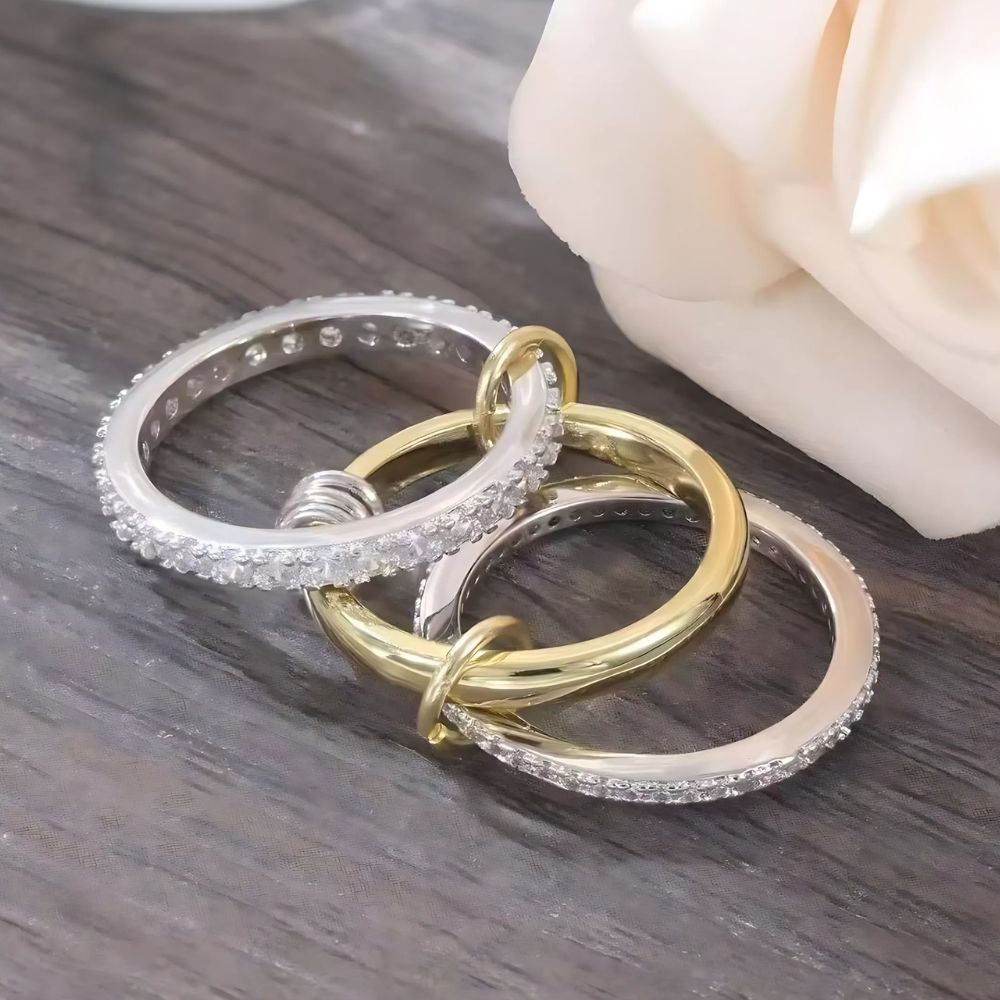 Trendy Gold Stackable Rings - product image 3