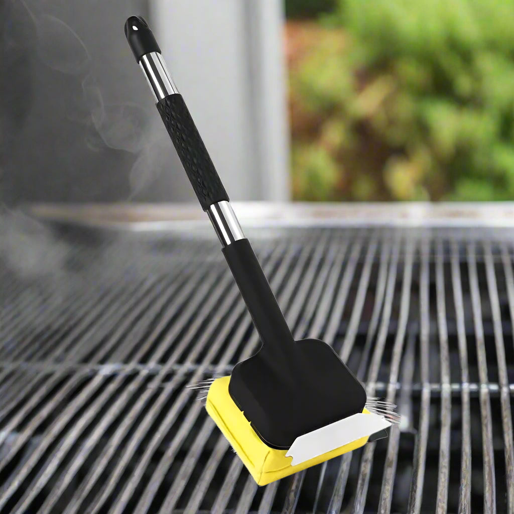 NOMOVA Grill Brush with Steam Cleaning and Scraper