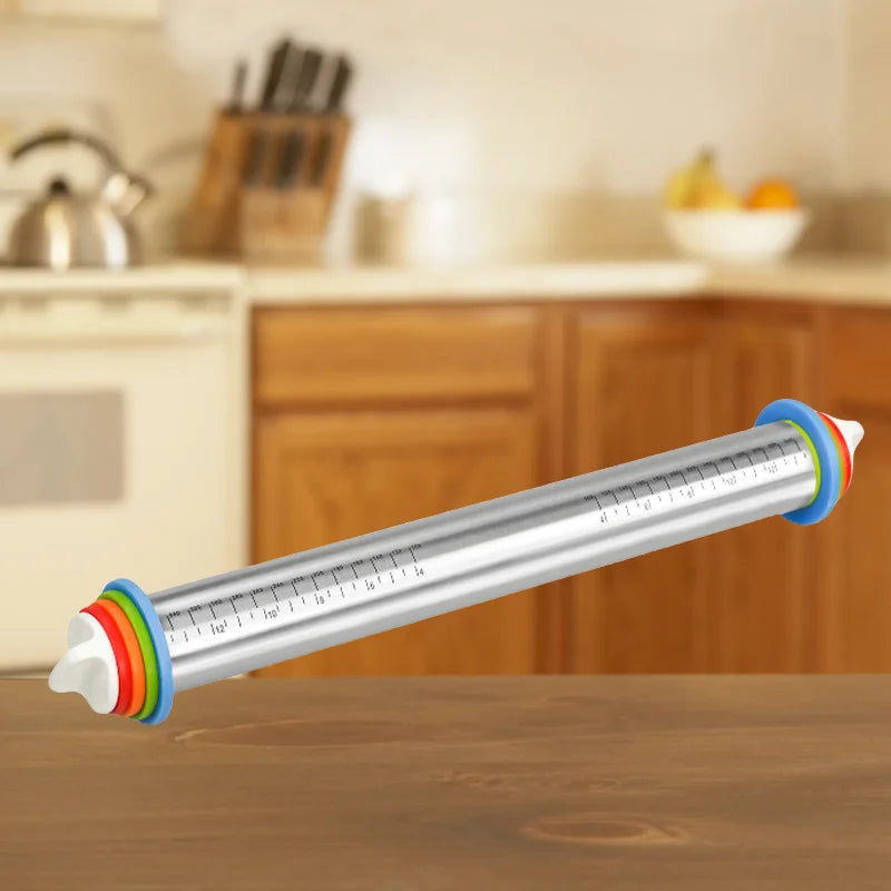NOMOVA Adjustable Rolling Pin with Rings