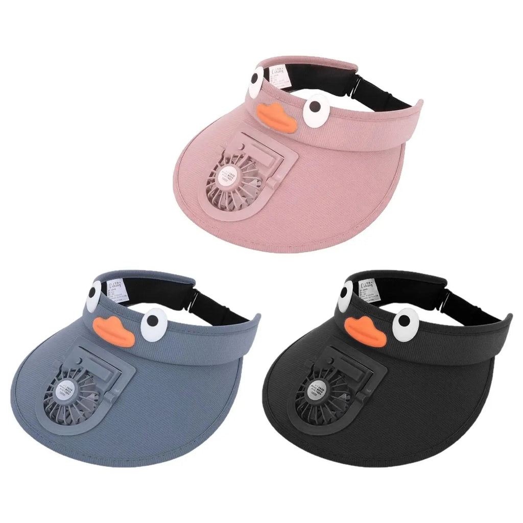 Kids Sun Visor Hat with Cooling Fan Hat - product detail 4