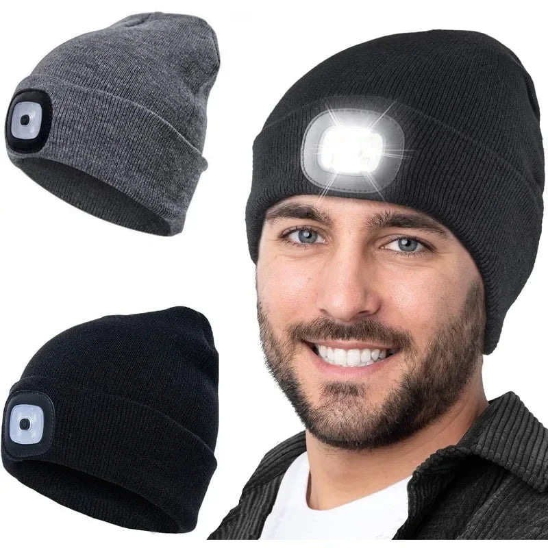 NOMOVA Rechargeable LED Beanie Hat for Winter