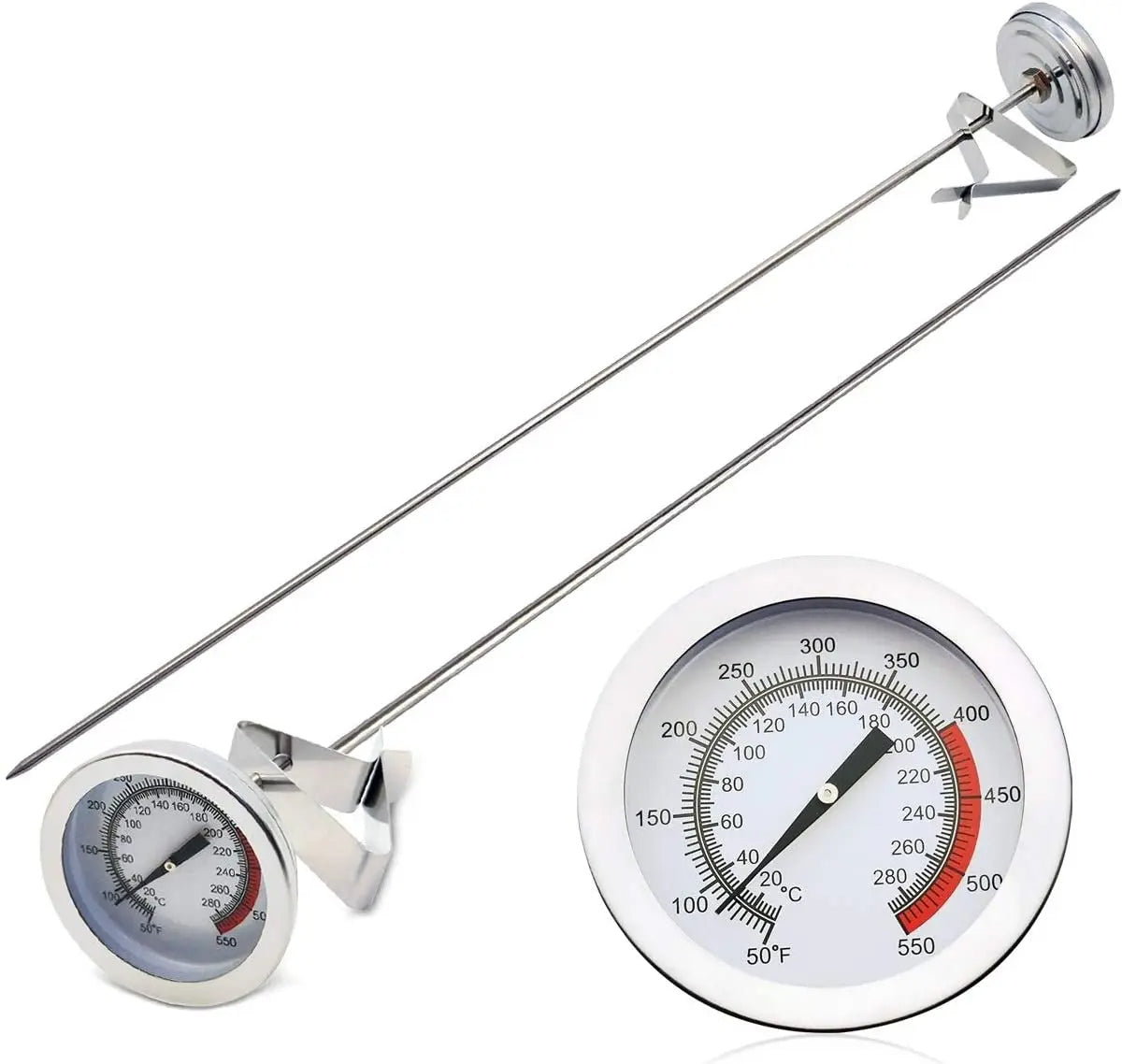 NOMOVA Stainless Steel Deep Fry Thermometer with Long Probe