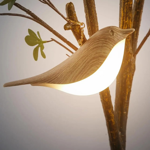 Luz LED ambiental para pájaros con control táctil y difusor de aroma