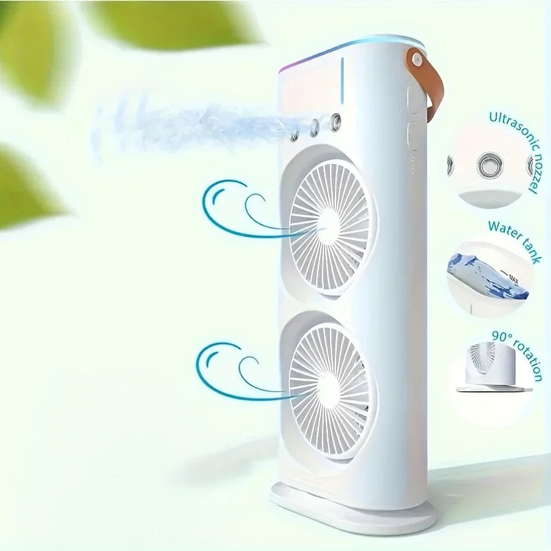 Double Head Portable Air Conditioner Fan - product detail 3