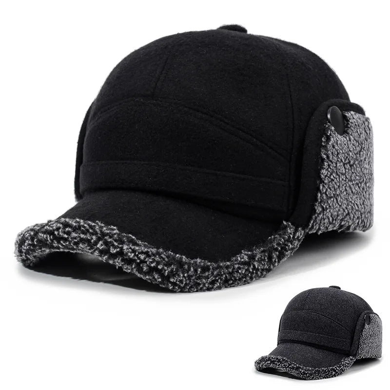 NOMOVA Baseball Cap with Fleece Earflaps for Winter