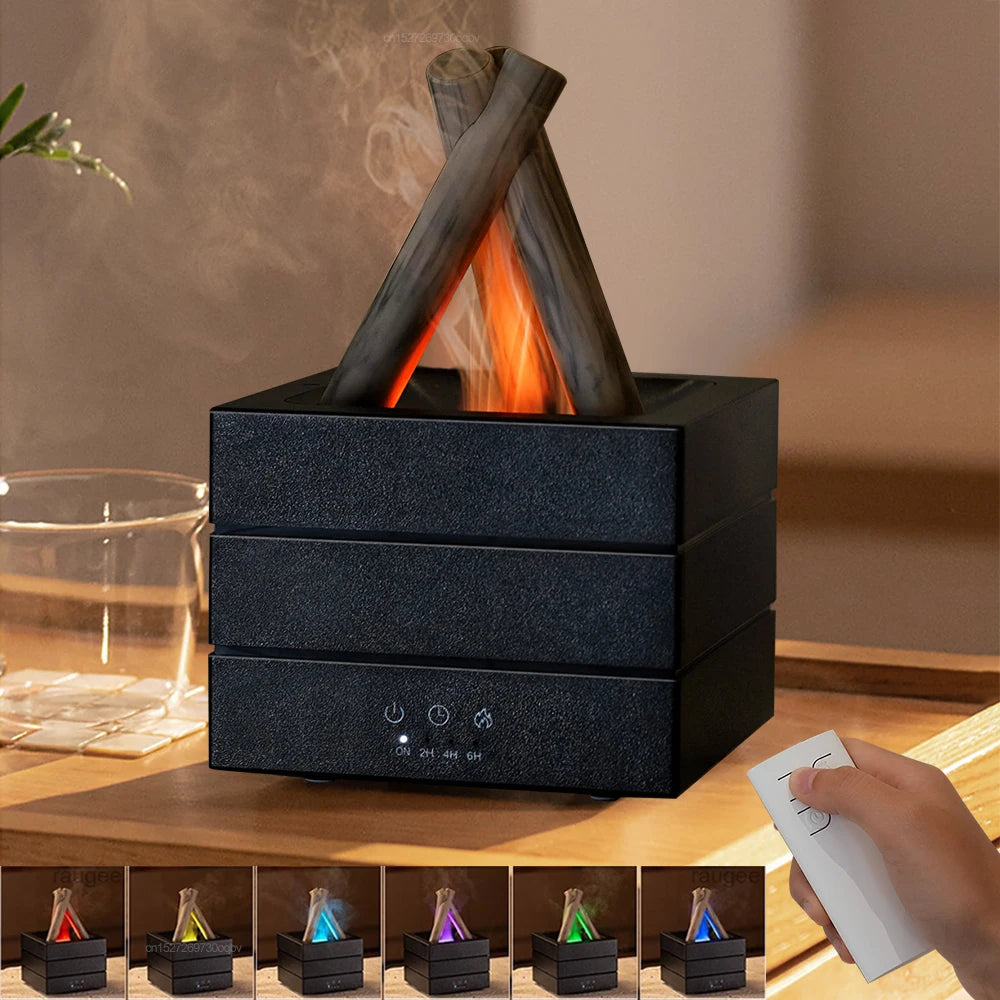 NOMOVA Realistic Flame Aroma Diffuser and Humidifier