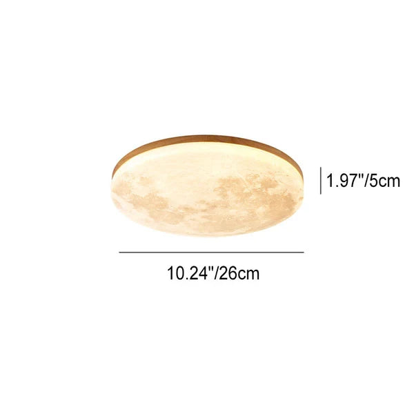 Nordic Minimalist Moon Acrylic LED Mount Ceiling Light - product image 6