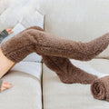 NOMOVA Fuzzy Thigh High Warm Socks