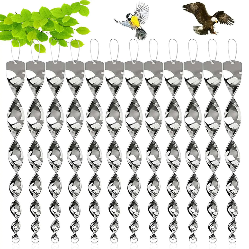 NOMOVA Reflective Bird Deterrent Spiral Rod