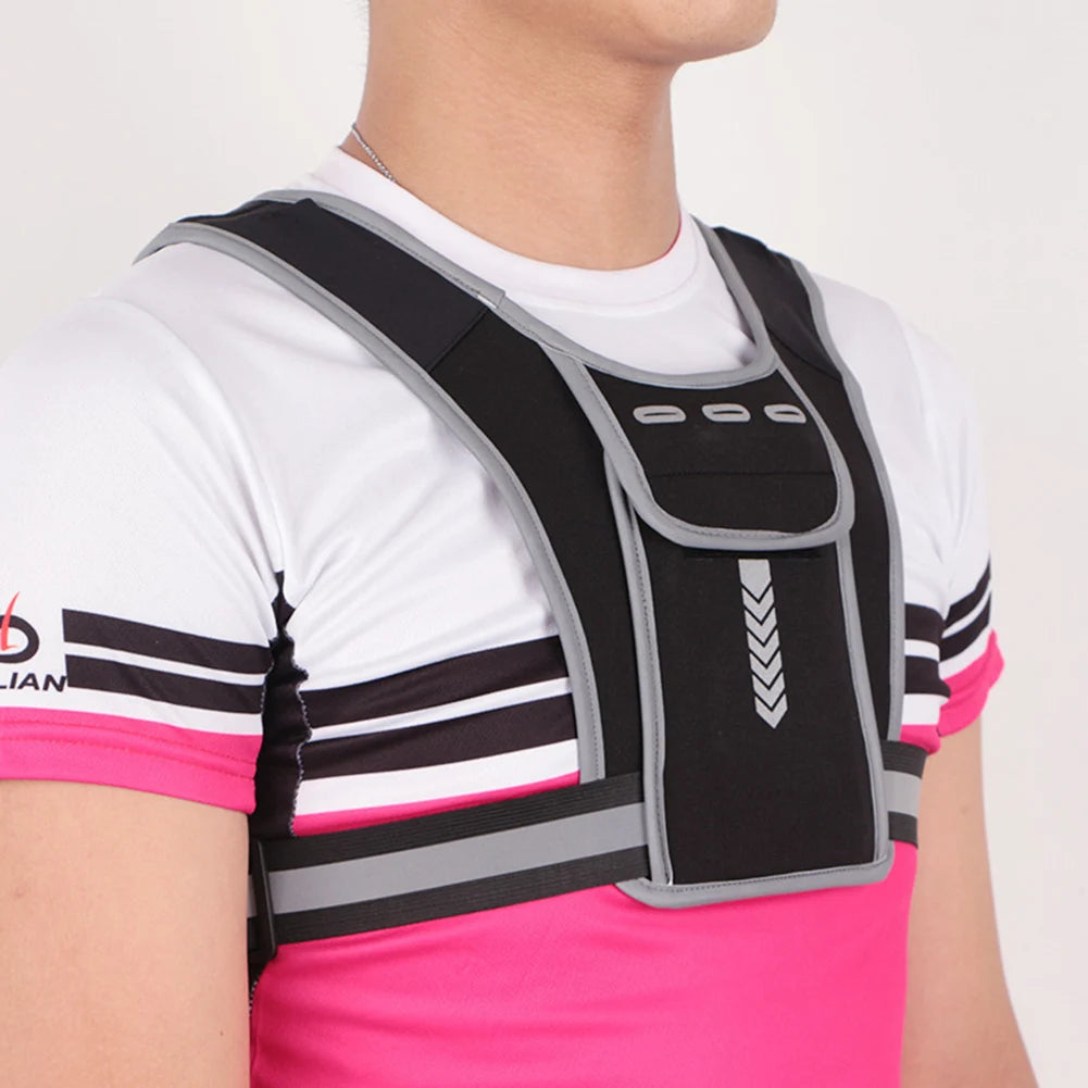 NOMOVA Reflective Running Vest Chest Bag