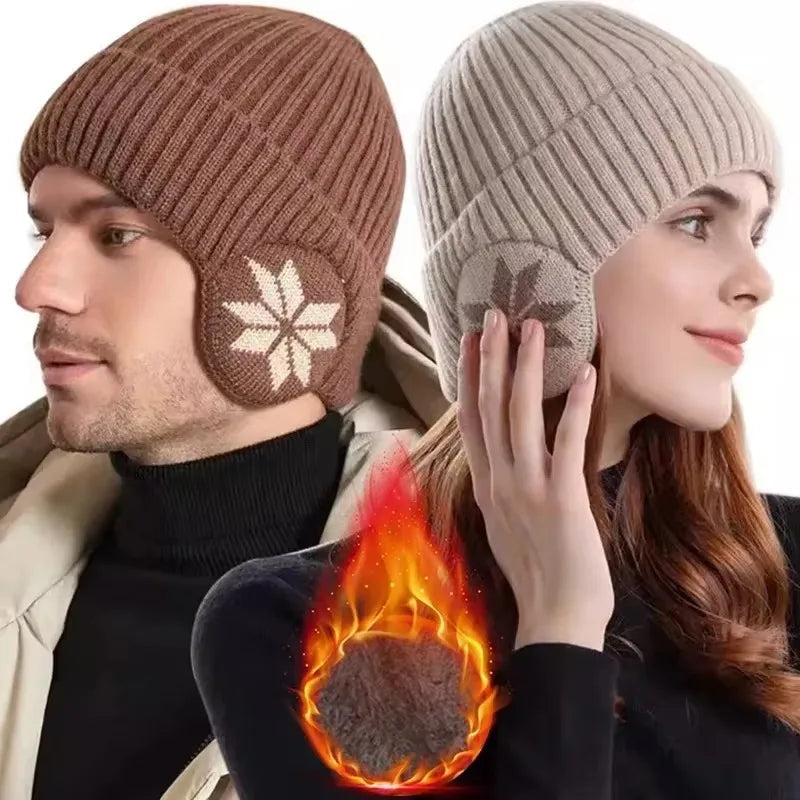 NOMOVA Unisex Winter Knit Beanie with Ear Protection
