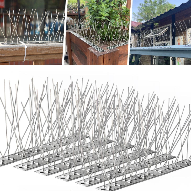 NOMOVA Outdoor Stainless Bird Repeller Spikes