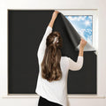 NOMOVA Adhesive Blackout Sun Blocking Window Cover Shade