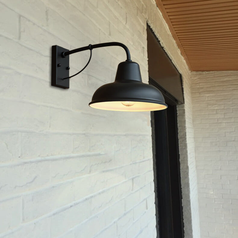 Lámpara de pared exterior rústica industrial para porche y patio