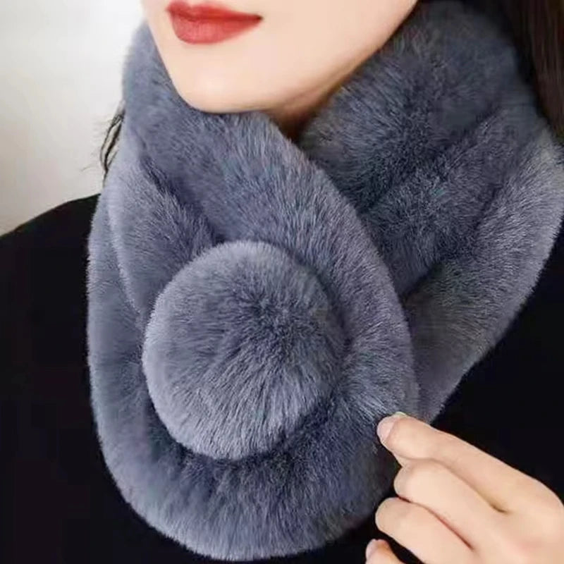NOMOVA Plush Faux Fur Winter Scarf